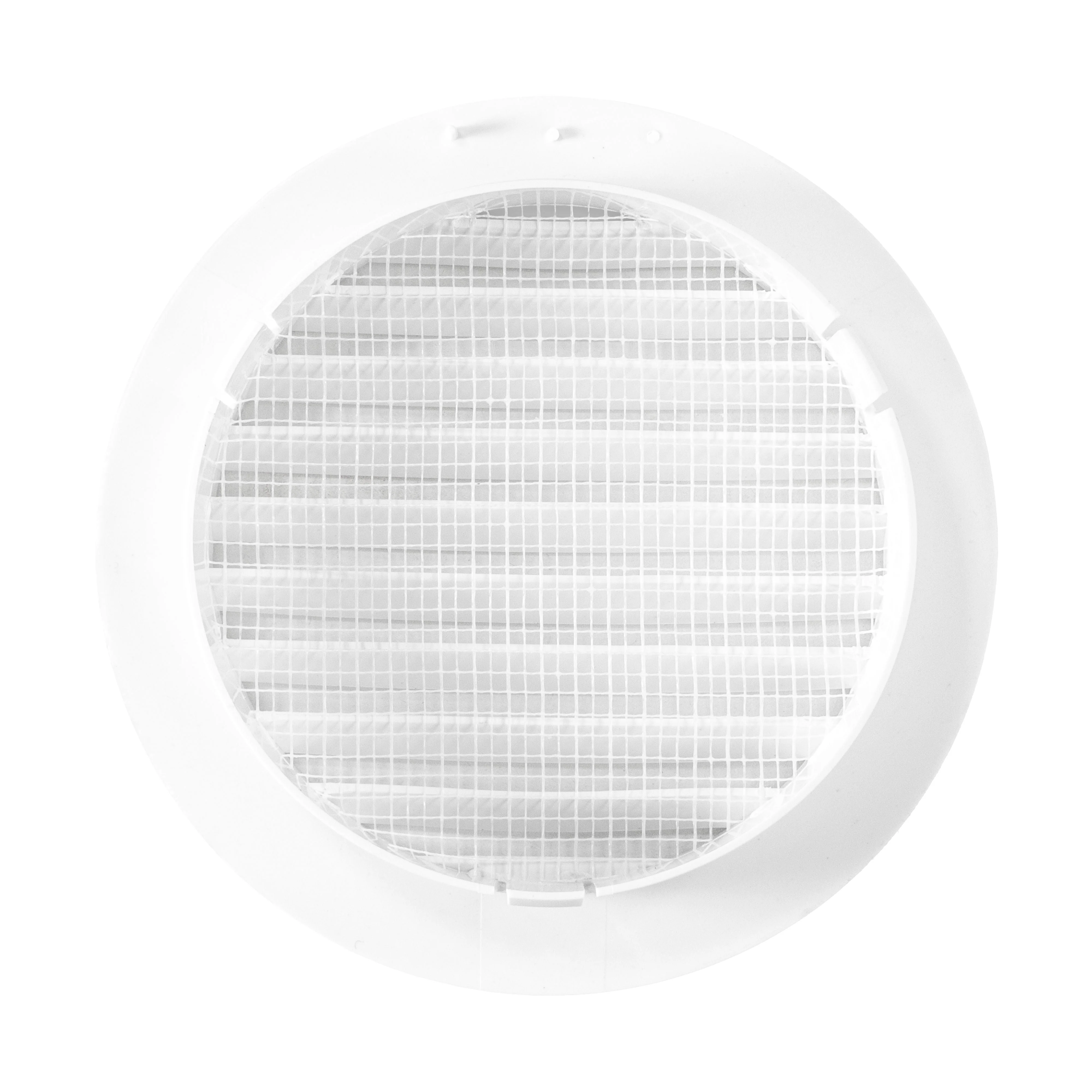Through Wall Ventilation Kit Round Louvre Vent VC-KRO0184 with Brown External Vent - Image 5