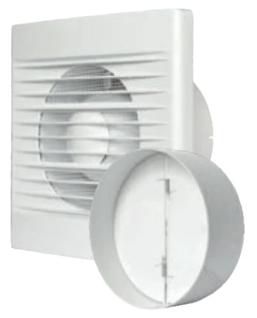 Through Wall Ventilation Kit - STYL Fan with Timer and Graphite External Vent - Image 5