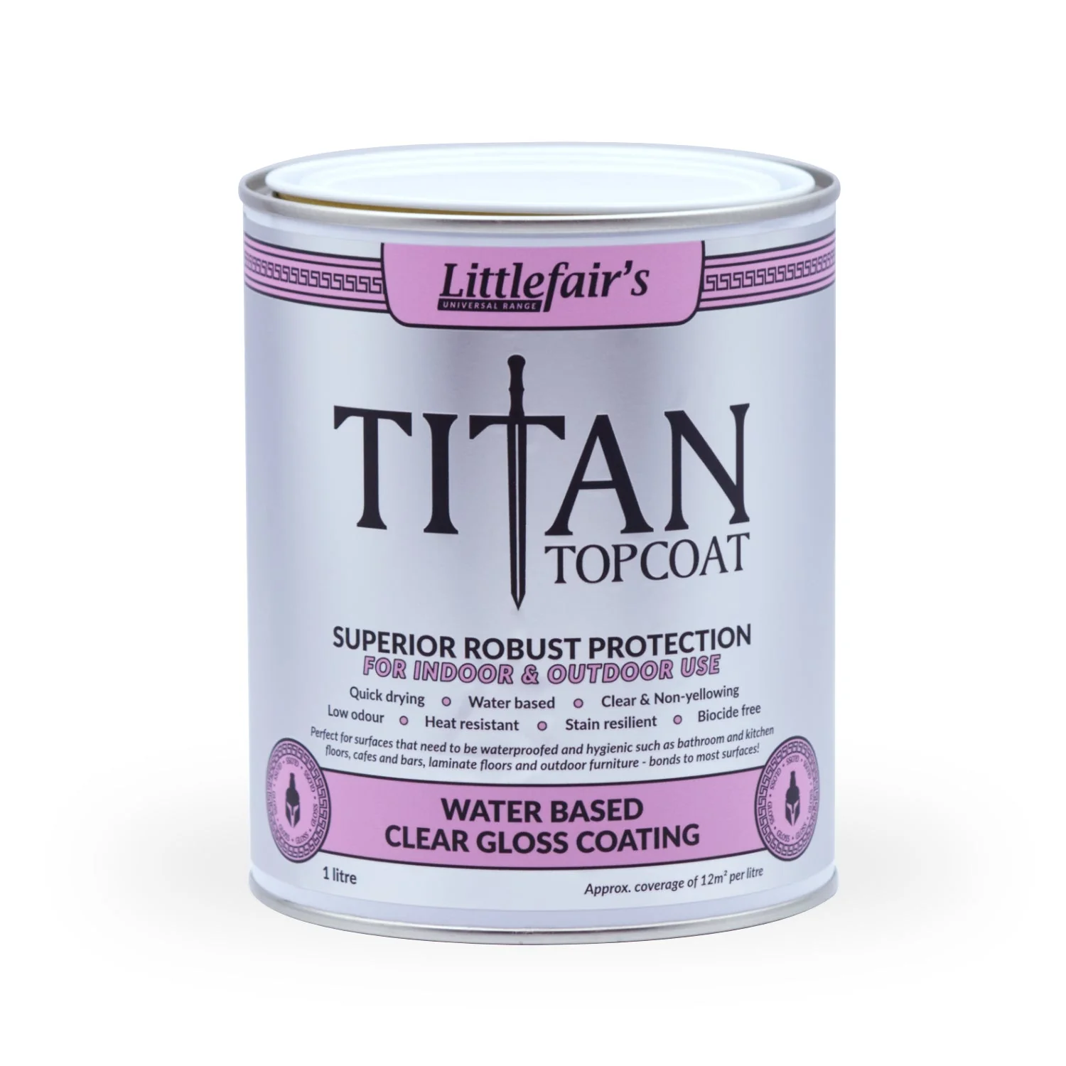 Titan Topcoat Varnish Clear Wood Finish - Biocide Free, UV Protection - Low Odour Matt/Satin/Gloss - Image 5