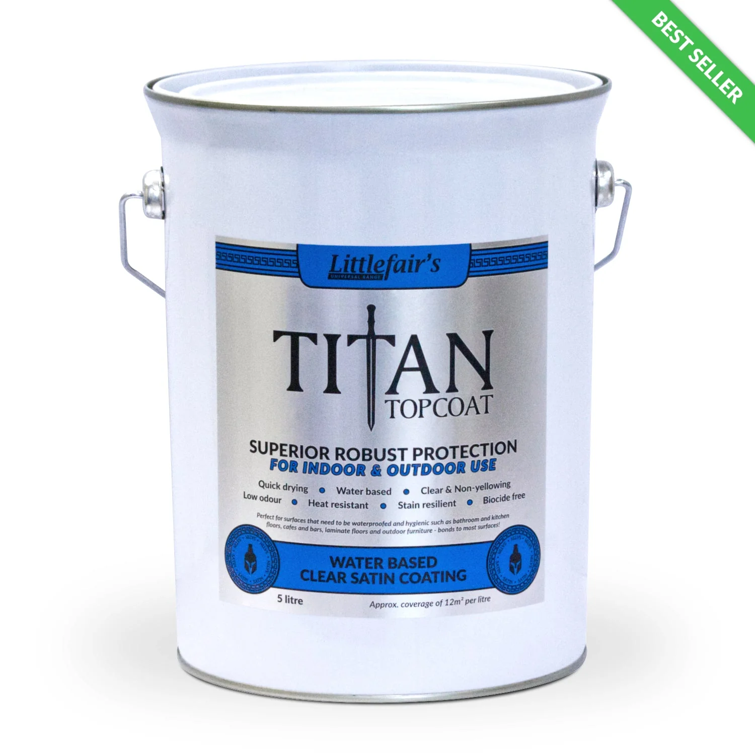 Titan Topcoat Varnish Clear Wood Finish - Biocide Free, UV Protection - Low Odour Matt/Satin/Gloss - Image 7