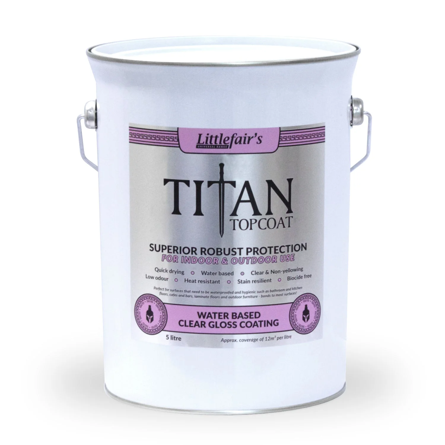 Titan Topcoat Varnish Clear Wood Finish - Biocide Free, UV Protection - Low Odour Matt/Satin/Gloss - Image 8