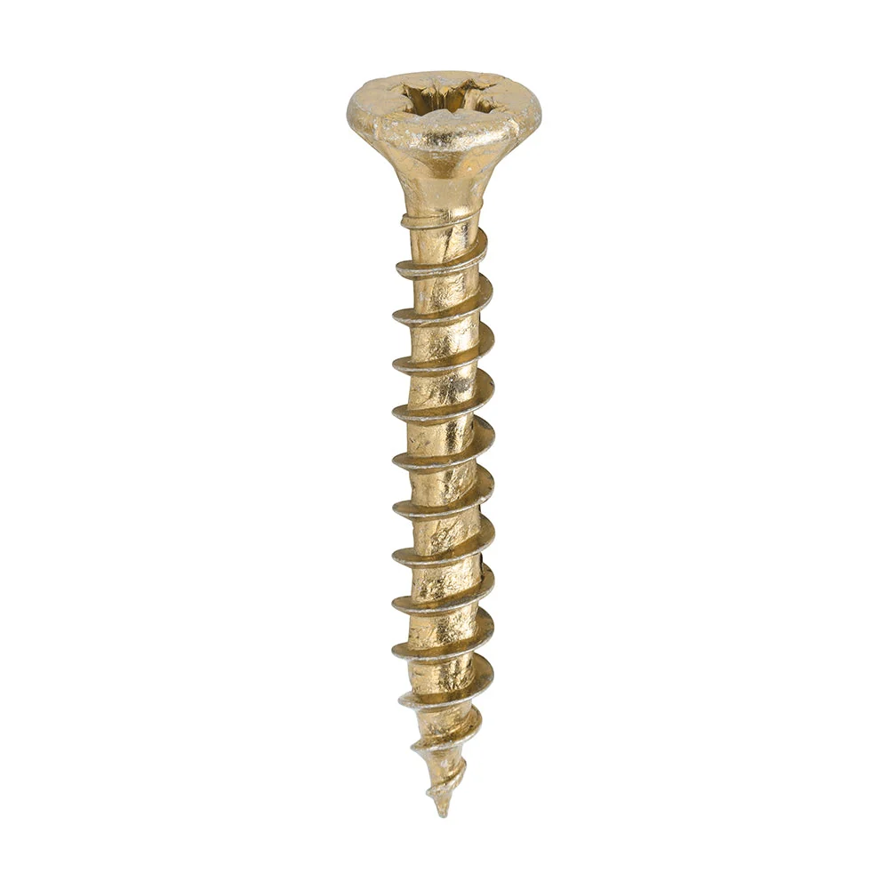 TIMCO Velocity Premium Multi-Use Screws – PZ – Double Countersunk – Yellow