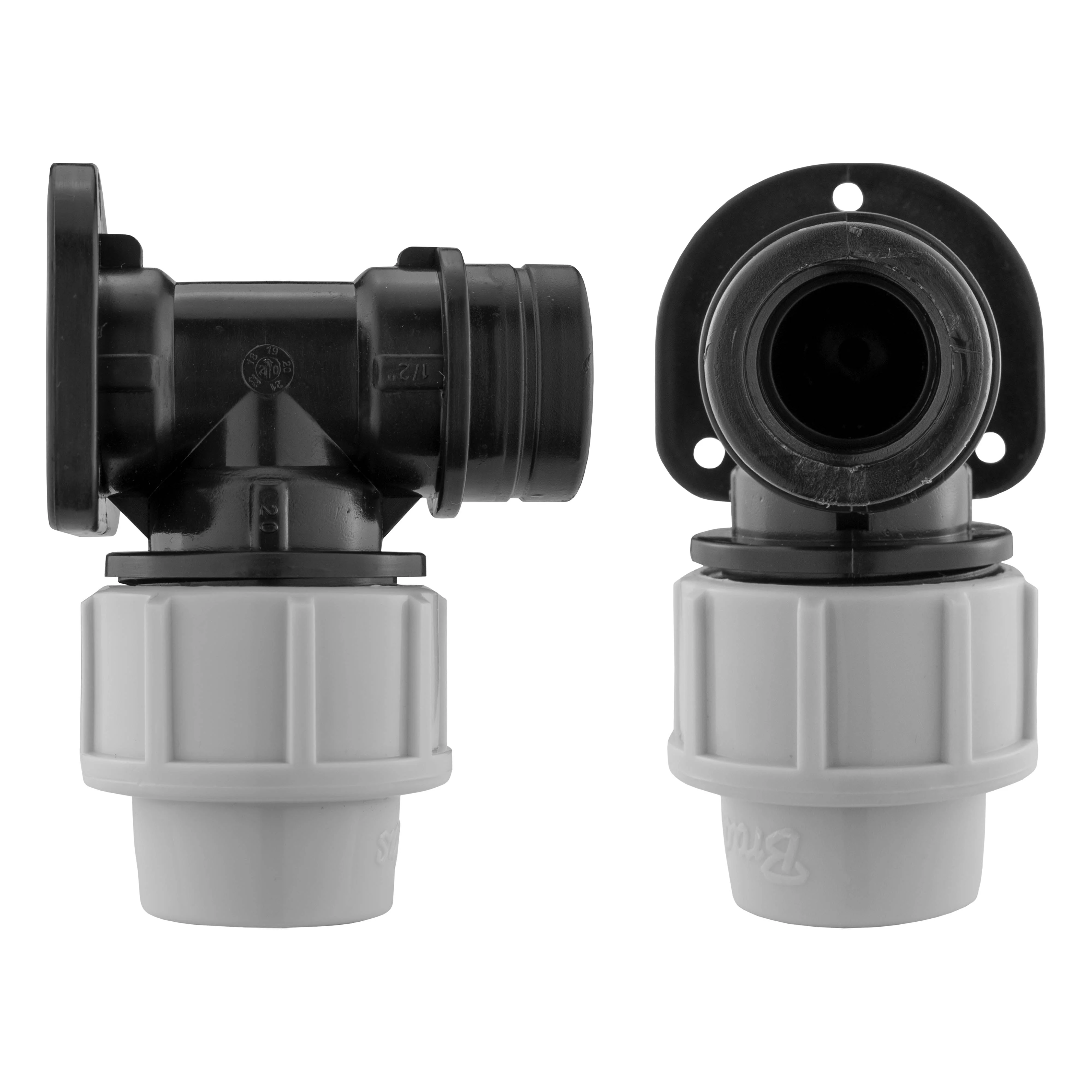 Wall Flange Kit 20mm MDPE - Lever Tap Hose Barb and Lever Lock - Image 4