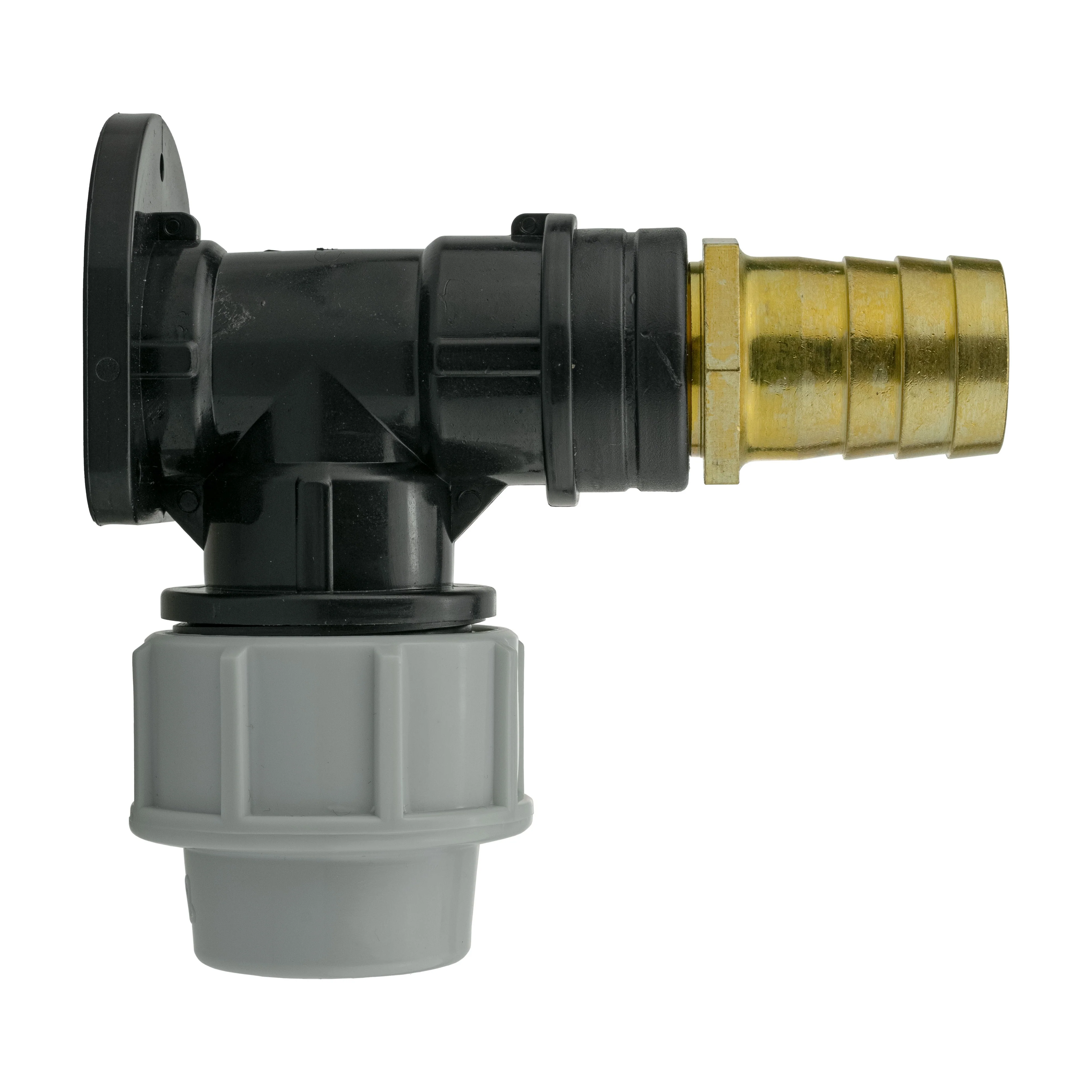 Wall Flange Kit 32mm MDPE + 25mm Brass Barb - Image 2