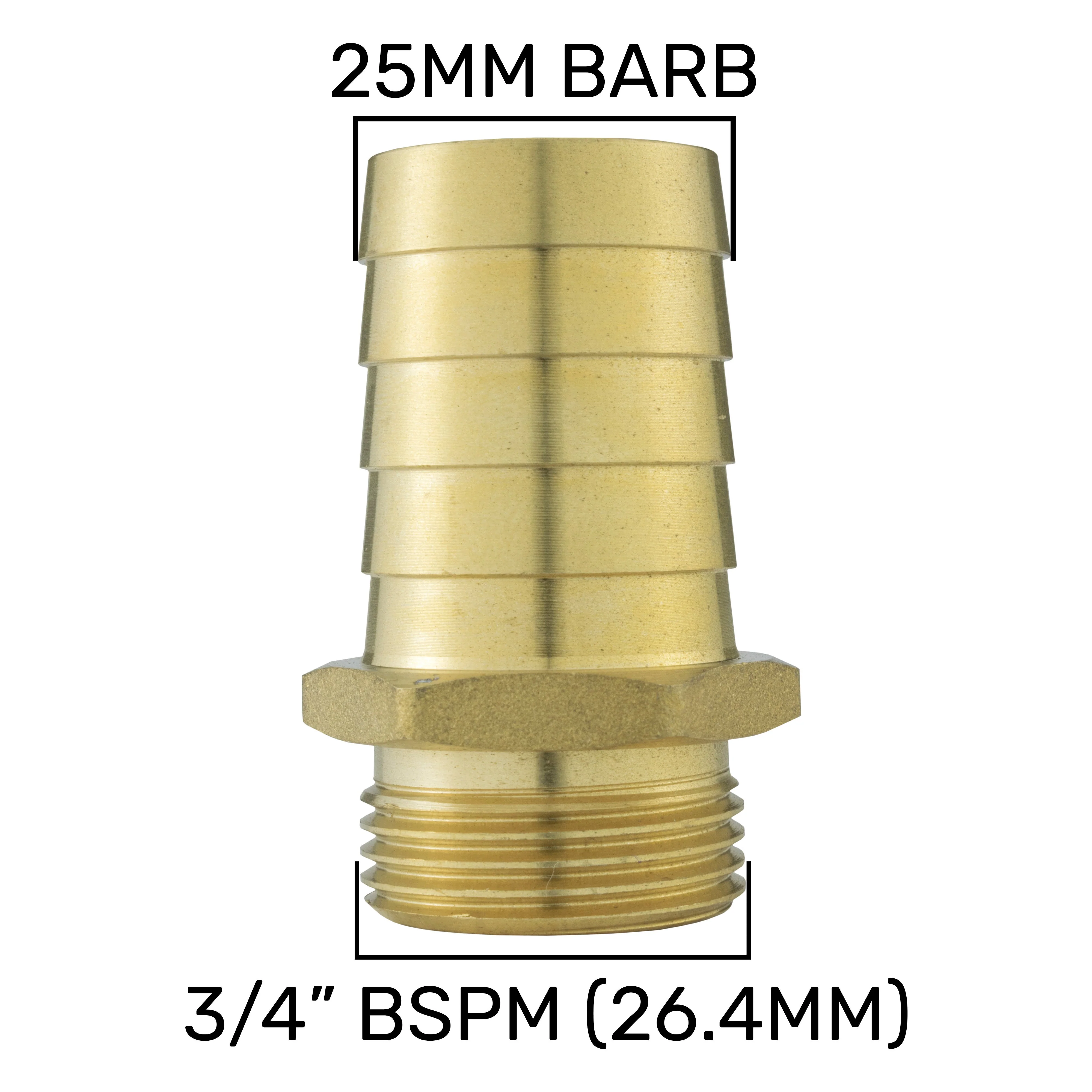 Wall Flange Kit 32mm MDPE + 25mm Brass Barb - Image 6