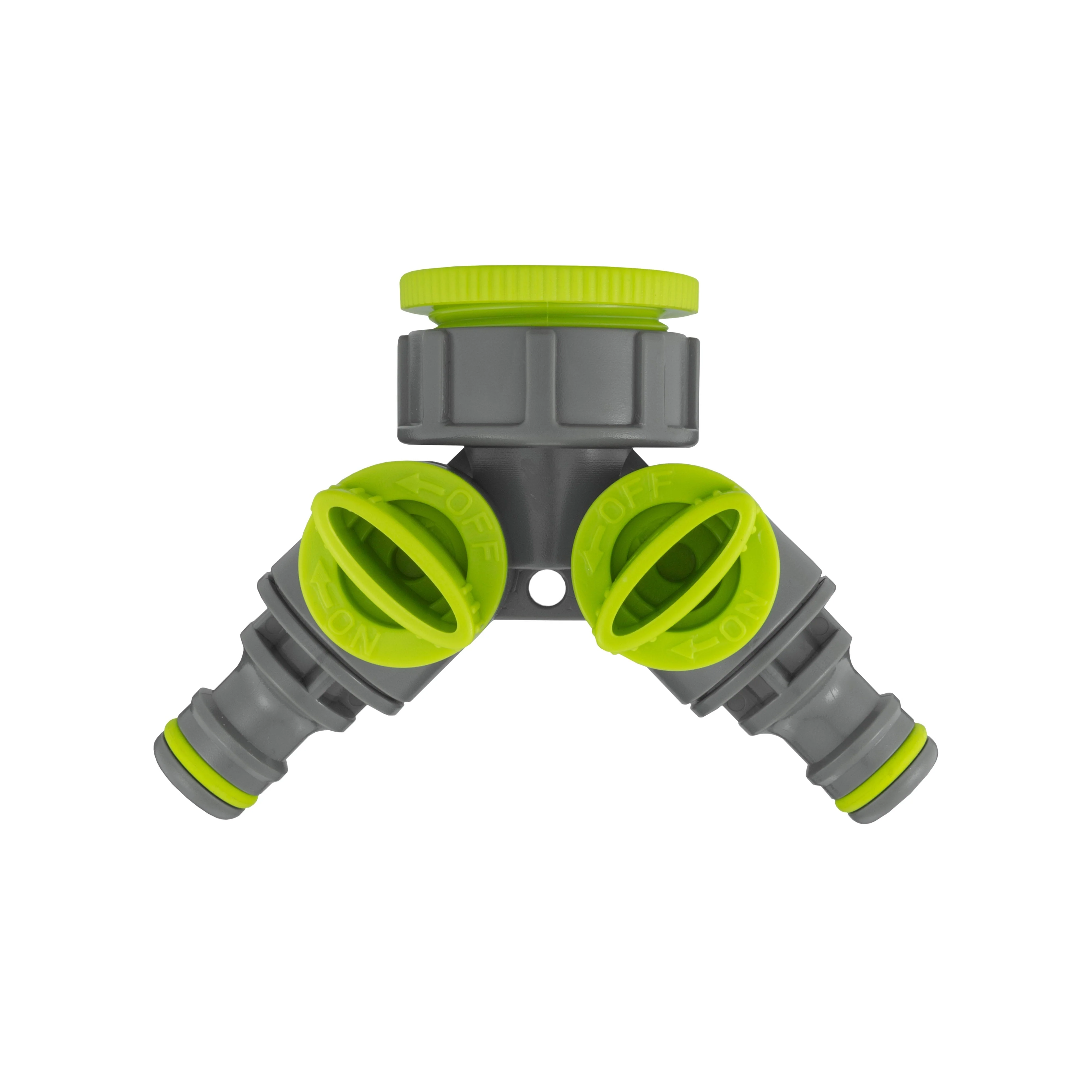 Wall Flange Kit 32mm MDPE + Brass Bib Tap + Lime Two Way Tap Splitter - Image 9