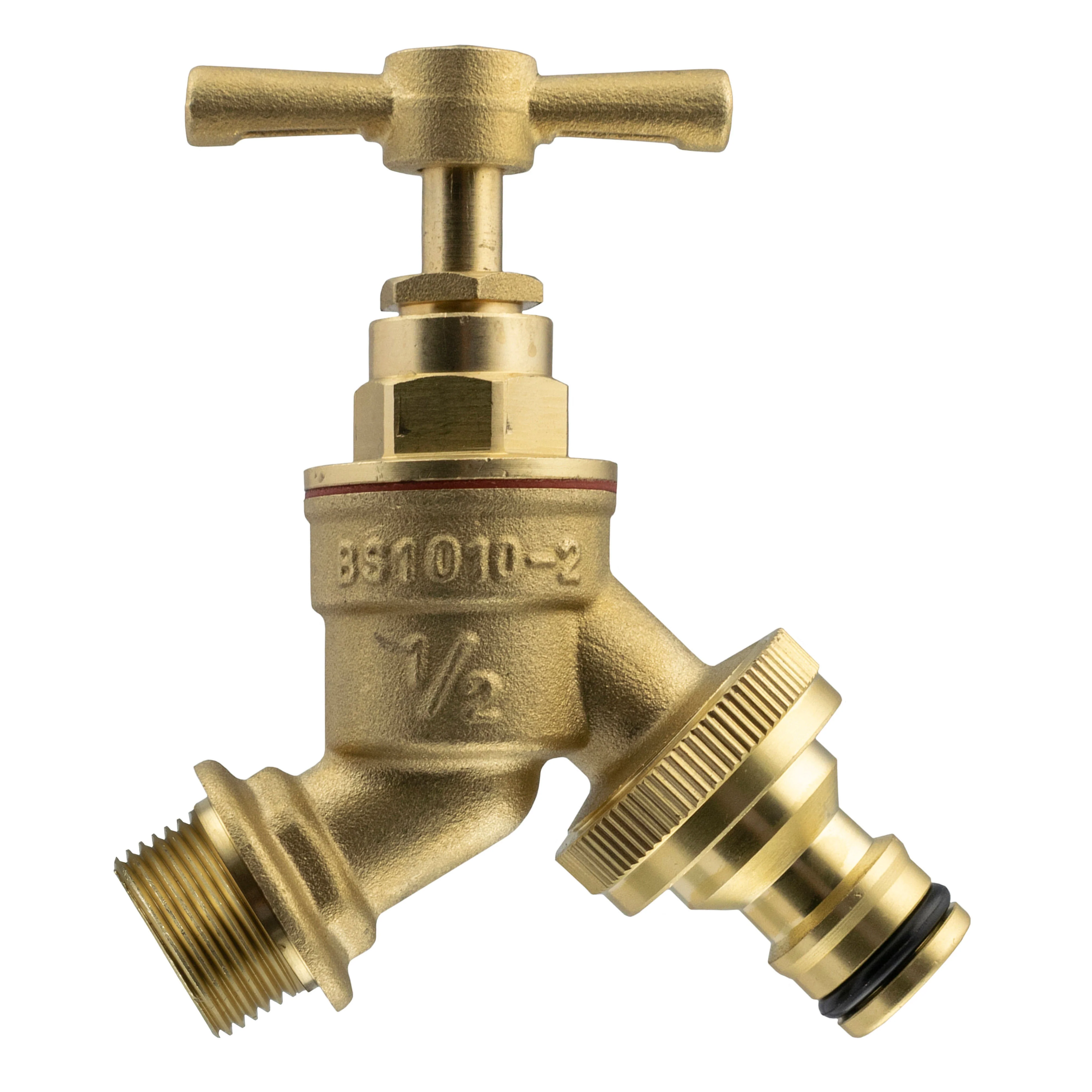 Wall Flange Kit 32mm MDPE - Brass Garden Tap Snap-On Male - Image 7