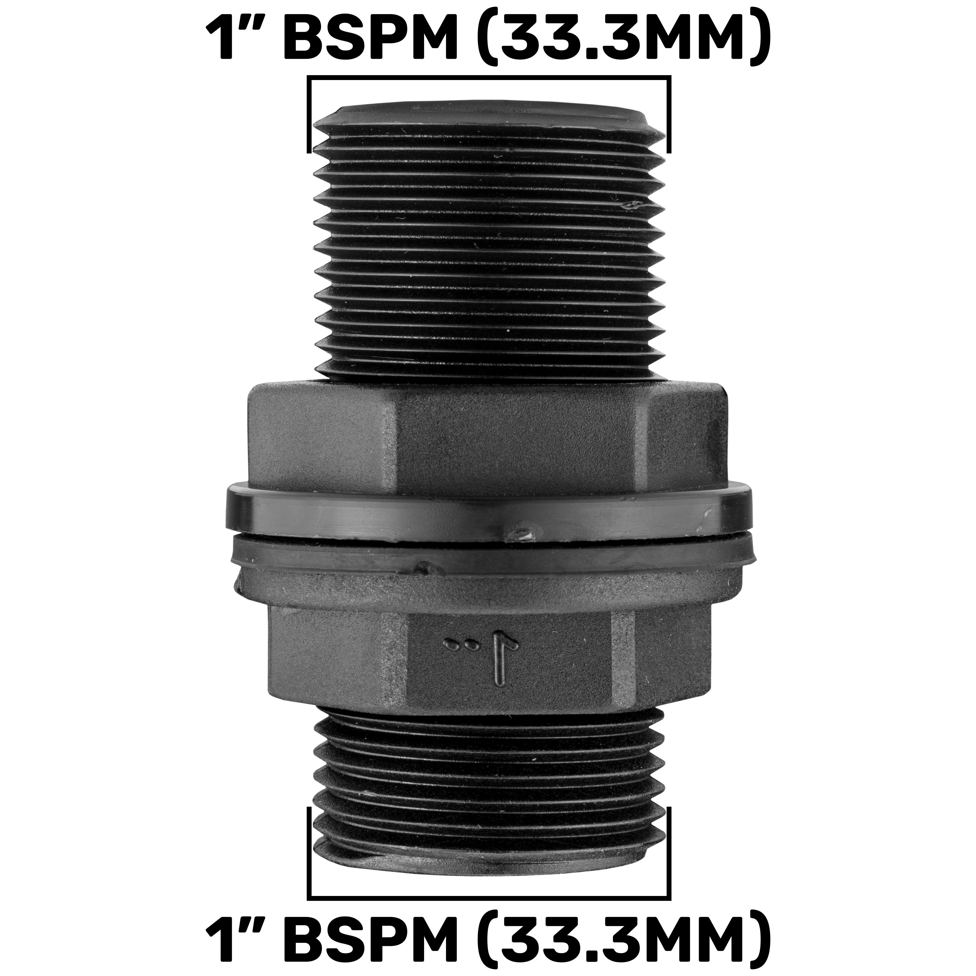 Water Butt 1” BSPM with Geka Type Claw Fitting - Image 2